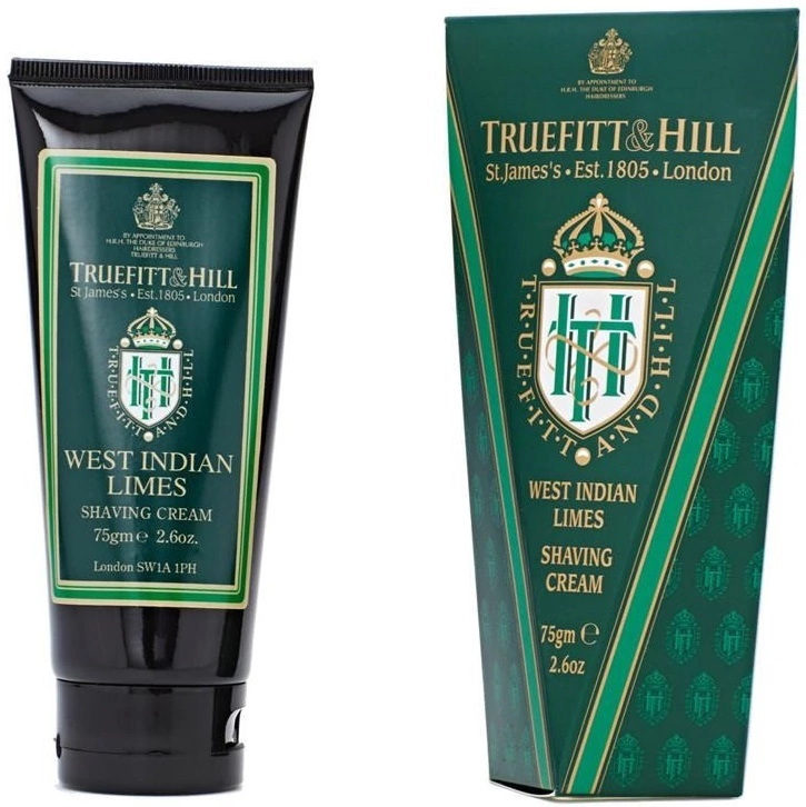 Truefitt and Hill West Indian Limes Shaving Cream - Крем для бритья Лайм 75 мл