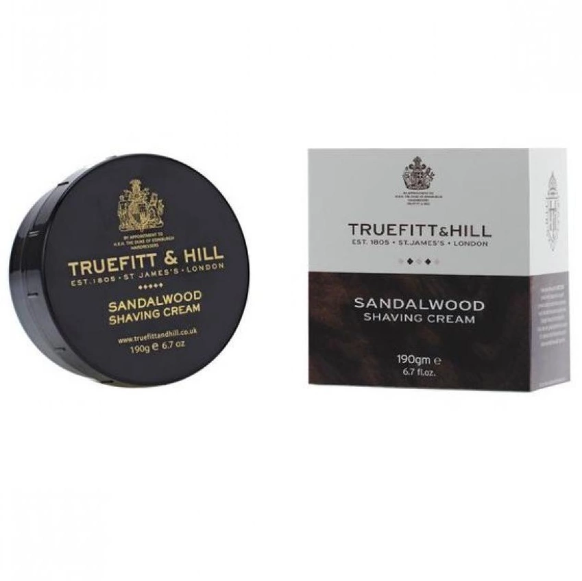 Truefitt and Hill Sandalwood Shaving Cream - Крем для бритья Сандал 190 мл