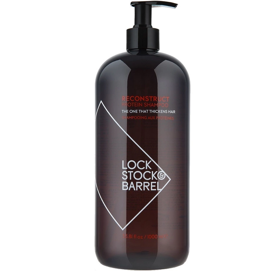 Lock Stock & Barrel Reconstruct Protein Shampoo - Укрепляющий Шампунь с протеином для тонких волос  1000 мл